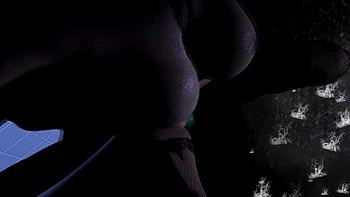 She rides a huge dildo in the shower