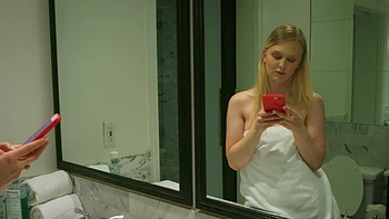 Three hot blondies shared a big black cock in group sex