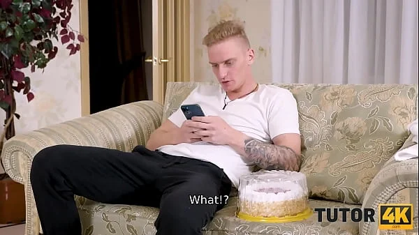 TUTOR4K. Nerdy chemistry teacher dragged into sex with angry student