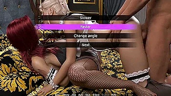 Rich House Maid And Gwen Giving Me A Blowjob