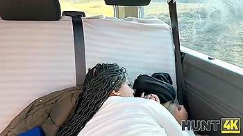 Ball-licking Busty Petite Ebony Fucks Bwc On Bus Free