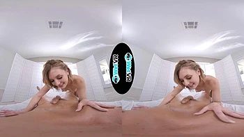 CS Blonde Pool Creampie VR: Blowjob, Doggy  Cowgirl Porn