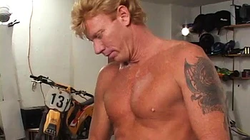 Sexy anal orgy in the workshop