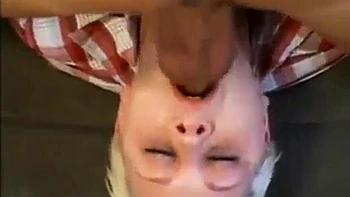 Lesbian Teen s first taste of dick: Blowjob, Hardcore  Blonde Porn