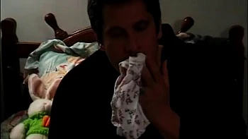 Jewish man becomes very horny when he smells young blondes panties