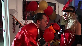 Hardcore FFM Threesome with cock hungry Jazy Berlin and Skin Diamond