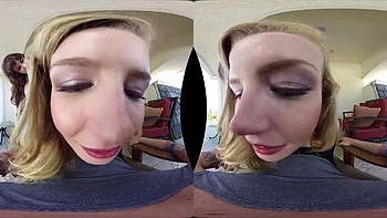 Fuck both these perfect pussys Vr: Cowgirl, Babe  Blonde Porn