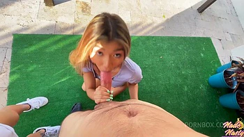 Clara Trinity Sucks And Fucks In The Sun