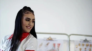 Tight Teen Nurse Stretches Her Pussy For BBC