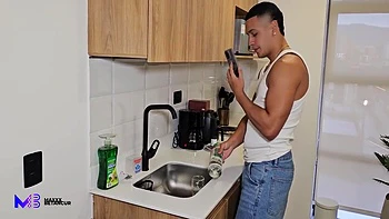 I Fill My Neighbors Pussy With Cum In A Public Stairwell - Luna Vitaler, Max Betancur And Monique Fuentes