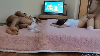 Innocent Stepdaughters To Be Fucked All Day As Sex Slaves By Their Perverted Stepfathers While Watching Comiquids