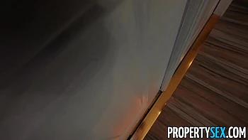 New Real Estate Agent Bangs Her Boss at First Open House