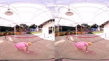 MARIO TENNIS ACES: PRINCESS PEACH A XXX PARODY: Blowjob, Doggy  Cowgirl VR Porn