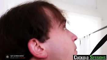 Brunette Girl Makes Her Cuckold Boyfriend Watch Her Getting Fucked