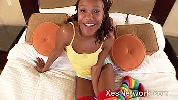 Cute Teen 18+ Likes To Have Joy In Black Teen 18+ Movie