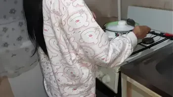 I fucked my step daughter's girl while she was in the store - Lesbian Illusion Girls