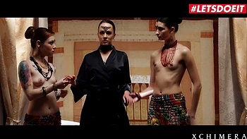 XCHIMERA - Sensual Beauty Blue Angel Takes Control Of The Show - LETSDOEIT: Porn