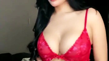 Videocall Sex Indo Girl Masturbate On Red Lingerie