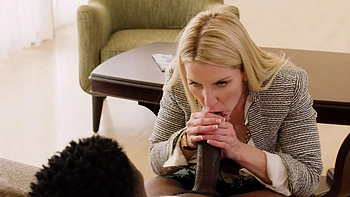 Blonde milf Ashley Fires gets her pussy pounded by bbc on the bed