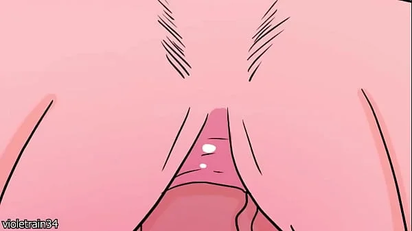 Bakugo fucks Uraraka Ochaco while he grabs her tits and then cums inside her