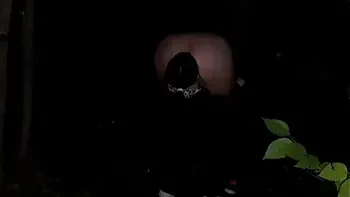 Ass licking in public in dark forest - Lesbian Illusion Girls