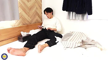 Japanese Granny Takako Maruyama Has an Affair with Her Toy Boy