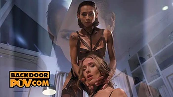 Dominatrix Veronica Leal introduces Angelika Grays to the world of anal: Porn