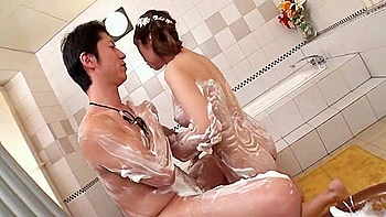 Man Asks Girl With Tiny Tits To Froth His Milk With Bubbles Shower