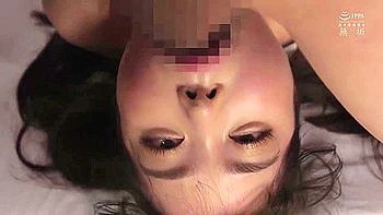 She thrusts it deep into his throat, then straddles him in cowgirl position, and finally cums inside him.