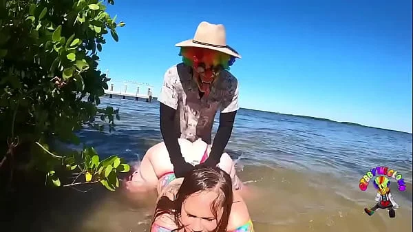 She got baptized by dick