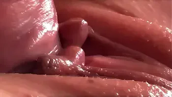 Extremily close-up pussyfucking. Macro Creampie