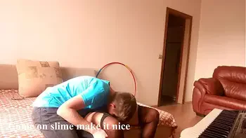 Play with my pussy tongue, and I with your penis, instead of a music lesson, said mature teacher Alina Tumanova!