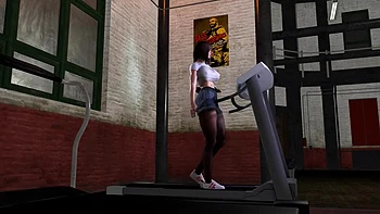 3D Big Boobs Exercise Teacher Got Fucked by Old Dick