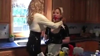 Woman dressing in latex: Babe, Blonde  Xnxx Porn