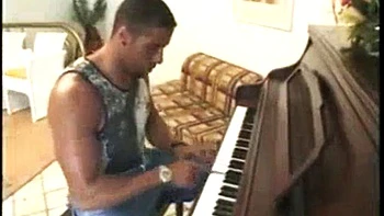 He ate the brunettes ass playing the piano: Doggy, Cowgirl  Missionary Porn