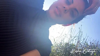 Stacked Babe Kesha Ortega Gets Nasty In A Wild Outdoor Masturbation