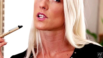 Busty Chick on Couch: Blowjob, Doggy  Cowgirl Porn