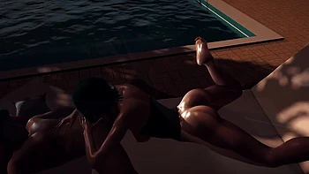 Smoking Hot Girl With Green Hair Gives a Sloppy Blowjob in POV - 3D Porn