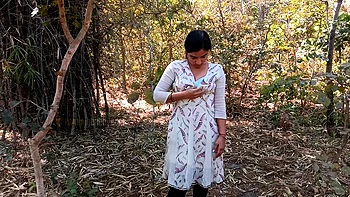 Beautiful Indian Wife Kamini Outdoor Striptease Solo Sex