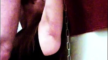 Mature slave Ellen chained and used