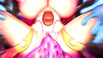 Princess's hole is toilet for monster semen