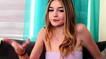 POV When I got a blowjob from Teen 18 Della Cate