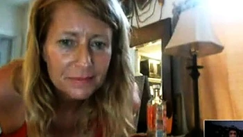 Angel or Demon Busty Blonde Mom on Webcam