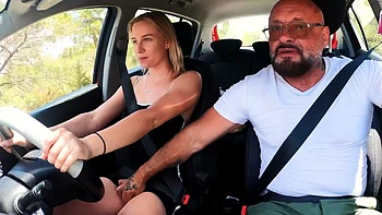 German blonde 18 yo teen fuck in public