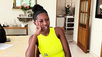 Natural Tits Black MILF Stretched Deep