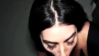 Cross-Eyed Brunette's Deepthroat Blowjob