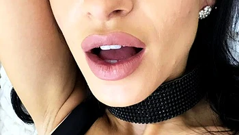 Amateur busty brunette masturbates and does hand job