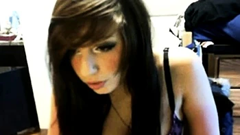 Redhead Webcam Girl Shows Off Her Tattooed Feet and Tits