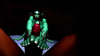 Foxy 3D Superwoman bounces up and down on a cock