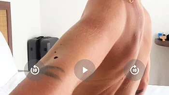 Solo booty assed babe ass toying masturbation in hi def